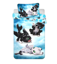 Patalynė bawełniana 100x135 How to train your dragon 8766 do łóżeczka poszewka 40x60
