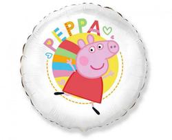 Peppa Pig baltas folijos balionas 48 cm (WP)