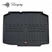 Guminis bagažinės kilimėlis SKODA Fabia II 5J 2007-2014  (hatchback) black /6020141