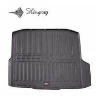 Guminis bagažinės kilimėlis SKODA Octavia III A7 2013-2020  (Universal with niches) black /6020151
