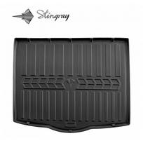 Guminis bagažinės kilimėlis VOLKSWAGEN Touran II 2015-  (lower boot) black /6024351