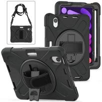 eSTUFF - Hintere Abdeckung für Tablet - Silikon, Polycarbonat - Schwarz - 8.3 - für Apple iPad mini (6. Generation) (ES681555-BULK)