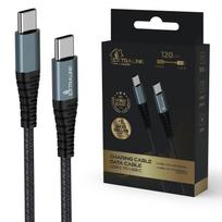 USB-C Cable - Extralink Smart Life USB Type-C to Type-C Black, 120cm