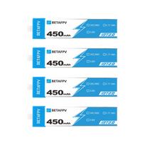 1S BetaFPV BT2.0 Drone Battery Pack 450mAh 4-Pack, 3.8V