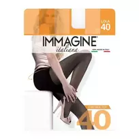 Moteriškos pėdkelnės IMMAGINE LOLA 40 DEN, 5 dydis, spalva NERO
