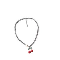 Stray Kids Felix Titanium Steel Cherry Necklace For Men Stylish Minimalist Chain Accessory