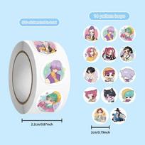 500 vnt. Anime KPop Demonų Medžiotojai lipdukai Huntrix Saja vaikai tigras lipdukas Scrapbooking telefonas bagažas riedlentė lipdukas