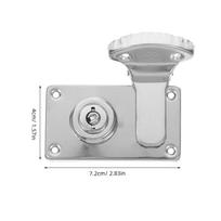 2Pcs Vintage Box Lock Suitcase Latch Brass Clasp Padlock Furniture Hardware Wooden Trunk Hasp Locker Closure Fastener sidabras
