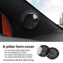 Abarth 595 595C 695 695C 2012-2024 Fiat 500 500C 2008-24 500E 12-19 Automobiliui Nerūdijančio Plieno Trikolorė A-Stulpelio Garso Garsiakalbio Apdaila