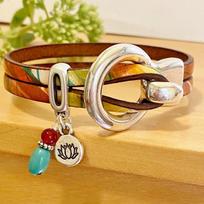 Handmade Bohemian Ring Buckle Bracelet Vintage Leather Rope Bracelet Jewelry Gift Ideas