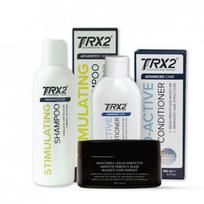 TRX2 Rinkinys Plaukams „Stimulating“ su Glotninančia „Smooth Perfect“ plaukų kauke besiveliantiems plaukams