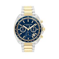 COACH Vyriškas Charter Chrono Mėlynas Ciferblatas Su Mėlynu Tachimetriniu Rėmeliu Dvipusio Atspalvio Nerūdijančio Plieno Apyrankė 44mm Laikrodis 14602704 mėlyna