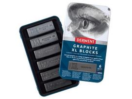 Grafito lazdelė Derwent Graphite XL 6vnt. metalinė dėžutė