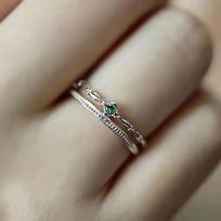 Huitan  Wedding Band Eternity Rings Female Delicate Bright Cubic Zirconia Finger Accessories Women Engagement Jewelry 6