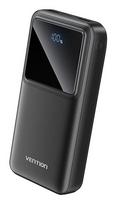Vention Power Bank USB 20000mAh 22.5W/Black FHLB0