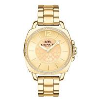 Coach Moteriškas „Boyfriend“ laikrodis 34 mm, auksinės spalvos, su kristaliniu ciferblatu 14503141 auksas