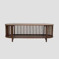 Homla Vox modernus medinis TV stovas, 120 x 40 x 40 cm