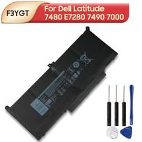 Įkraunama ličio baterija, skirta Dell Latitude 12 7480 E7280 7490 7000 7280 Baterija DM3WC 2X39G F3YGT Nešiojamojo kompiuterio baterija 60Wh