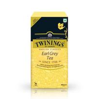 Twinings Earl Grey arbata, 100 arbatos maišelių| 1 pakuotė| Angliška klasikinė serija| Aukščiausios kokybės juodoji arbata| Lengvas stiprumas| Su citrusiniais bergamotės natomis