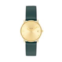 Coach  Women's Calfskin Leather Strap Watch 14504202 auksas