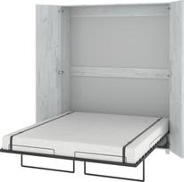 Sieninė lova Meblocross Teddy 160, 200x160 cm, balta