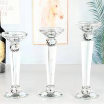 Kristalinio Stiklo Žvakidė Stulpas Žvakių Laikiklis Centrinės Dekoracijos Vestuvėms 22CM&1Pc gryna
