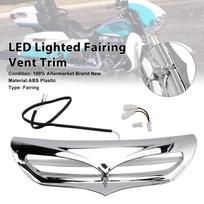 LED Lighted Fairing Vent Trim For Electra Street Glide FLHTCU 2014-2022 Chrome