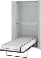 Sieninė lova Meblocross Teddy 90, 90x200 cm, balta