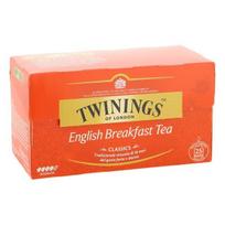 Twinings English Breakfast arbata, 25 arbatos maišeliai, Aukščiausios kokybės juodoji arbata, Angliška klasikinė serija, Vidutinio stiprumo, Sodraus skonio, 50 g