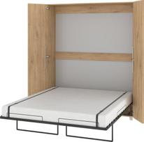 Sieninė lova Meblocross Teddy 160, 200x160 cm, ąžuolo spalvos