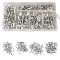 120 vnt. Rankinis kniediklis M3.2-M4 Slėginis kniedės veržlės įrankių rinkinys Pramoniniam naudojimui 120PCS