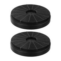 2 vnt. aktyvuotos anglies filtrai virtuvės gartraukio priedams 160x30mm Pakeičiami filtrai su efektyvia kvapų kontrole