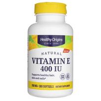 Healthy Origins Vitaminas E 400 TV - 180 minkštųjų gelių