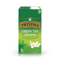 Twinings Žalioji arbata su jazminais, 25 arbatos maišeliai| 1 pakuotė| Puikiai subalansuotas ir gaivus skonis| Lengvas, gėlių aromatas| Mažai kalorijų| Mėgaukitės karšta arbatos puodeliu