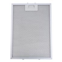 Virtuvės ištraukiamojo riebalų filtras gartraukiams, metalinis, 370 x 270 mm, sidabrinis filtras 2PCS