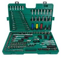 SATA 1/4'' + 3/8'' + 1/2'' Galvučių ir raktų rinkinys 190vnt. 6-kampės