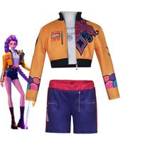 2025 Naujas Filmas K-Pop Mira Rumi Zoey Medžiotojų Cosplay Kostiumas Helovino Karnavalas Demonas Scena 3D Spausdintas Raštas Vaidmenų Žaidimo Drabužiai Kids Height 110cm