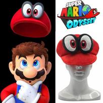 Odyssey Super Mario Cappy Raudona pliušinė kepurė Suaugusiems Vaikams Anime Cosplay Kepurė Kostiumas