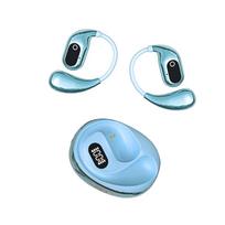 XG99 AI vertimo Bluetooth ausinės Sportinės belaidės ausinės HiFi stereo bosinės ausinės LED ekranas Ausies kabliukas su įkrovimo dėklu balta