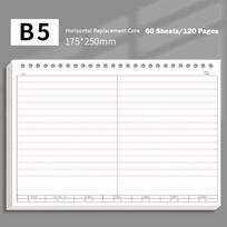 INS B5 Loose-leaf Notebook Grid/Horizontal Line To Do List Diary Book Planner Journal Book Daily Use