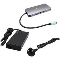 i-tec USB-C Metal Nano Dock HDMI/VGA with LAN & Power Delivery 100 W & Charger 77W C31NANOVGA77W