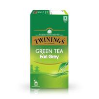 Twinings žalioji arbata Earl Grey, 25 arbatos maišeliai, Žalioji arbata, subtilus citrusinis skonis, ryški ir gaivi, 100 gramų