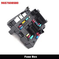 Saugiklių dėžutės modulis BSM B5 9657608580 6500Y1 Skirta 206 307 406 Citroen C2 C3 C5 Berlingo Xsara juoda