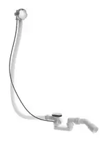 Duravit priedas - nutekėjimo ir perpildymo detalė su Bowdeno trosu 1000 mm, chromuotas 790226000001000