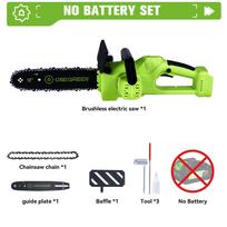 ONEGREEN 6000W 12 colių bešepetinis elektrinis grandininis pjūklas akumuliatorinis sodo medienos apdirbimo elektrinis įrankis, skirtas Makita 18V akumuliatoriui Without Battery