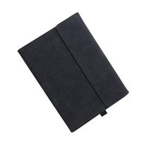 Microsoft Surface Pro 7 / 7+ odinis dėklas su magnetiniu atvartu, rašiklio laikikliu ir angomis, pagamintas iš Pietų Afrikos avikailio juoda