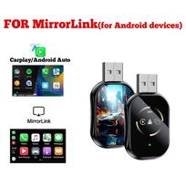 Q1O 3IN1 Automobilio AI Dėžutė Laidinis į Belaidį CarPlay, skirtas Airplay MirrorLink Išmanusis Raktas Bluetooth WiFi Android Auto Adapteris gryno oro spalva