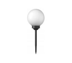 LED saulės lempa, 1,2 V, 6500 K, 200 mAh, skersmuo 10 cm, IP44, balta/juoda