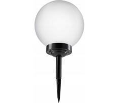 LED saulės šviestuvas LED/1,2V 6500K 200 mAh skersmuo 25 cm IP44 balta/juoda