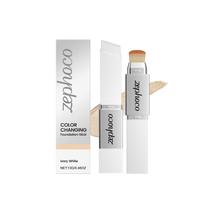 Two-in-One Color-Changing Foundation Stick High Concealer Lightweight Brightening Moisturizing Matte Hydrate Lasting Base Makeup Ivory White